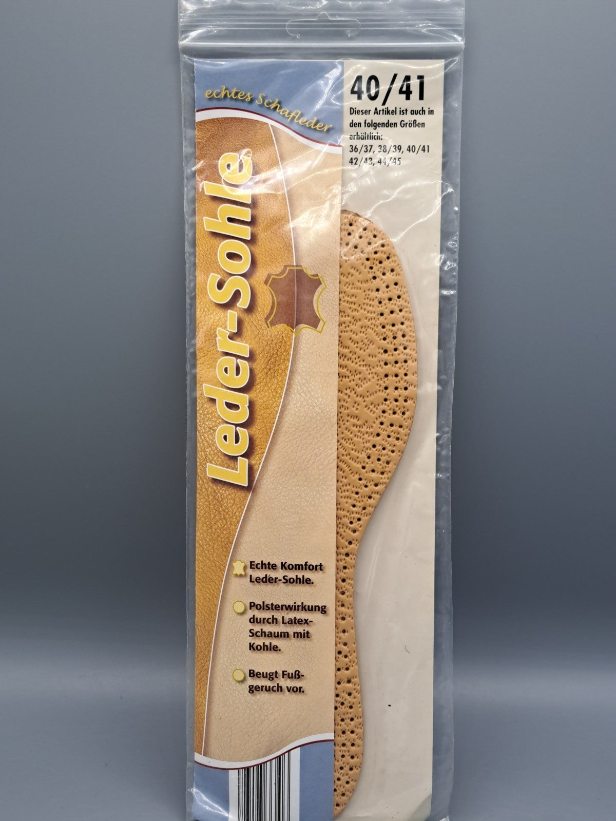 Allsohl Ledersohle, Größe 40/41